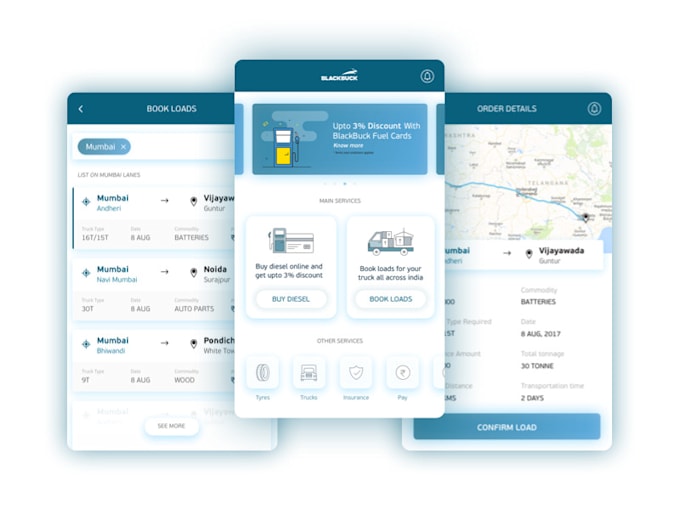 build logistic app, transportation app, delivery app, courier app, parcel, truck
