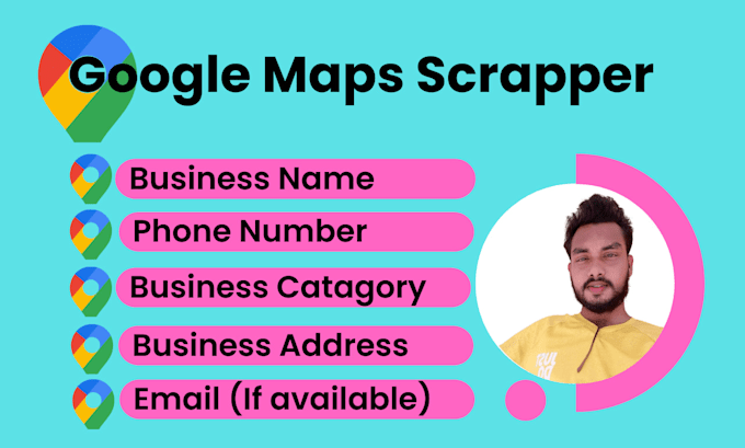 do google maps scraper for b2b lead gen, data extraction, mining, email address