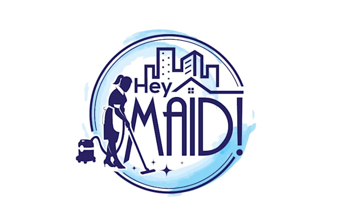 design cleaning and maintenance logo in 24 h