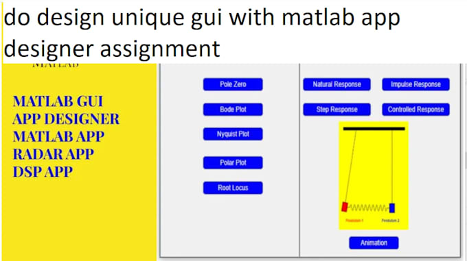 do design unique gui with matlab app designer assignment
