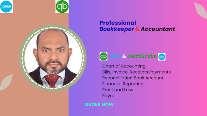 do bookkeeping on xero quickbooks account