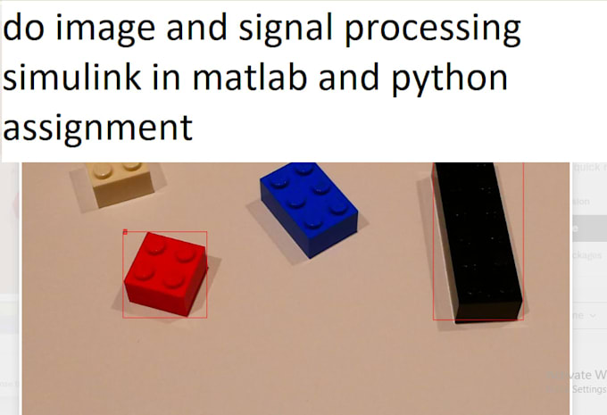 do image and signal processing simulink in matlab and python assignment