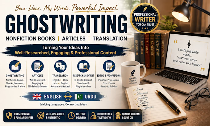 ghostwrite nonfiction books and ebooks