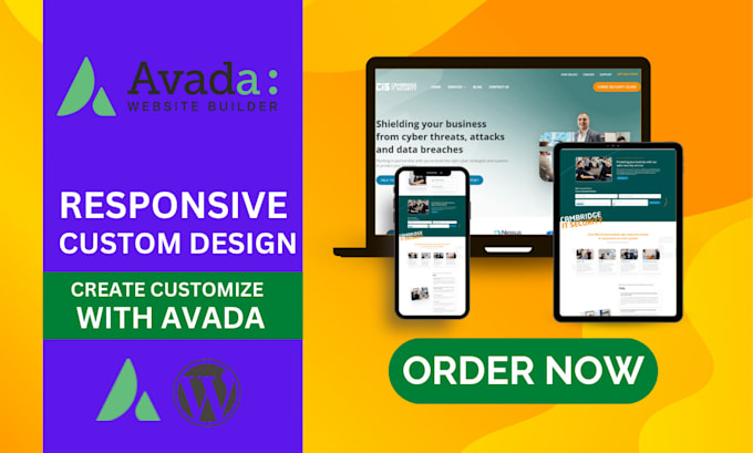 design website or customize avada theme as per your requirements