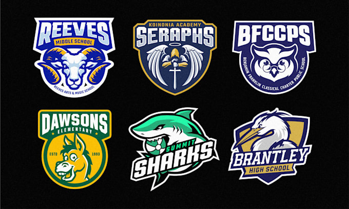 design mascot logo for school, college or sports team
