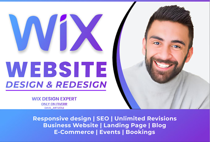 design or redesign your wix website, business website, wix online store