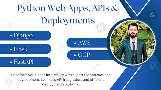 build robust python backend apis, django, flask, fastapi specialist