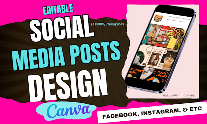 Design a canva templates for your social media posts by Tess889 | Fiverr