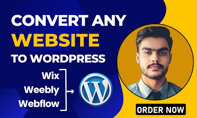 convert clone or transfer wix, weebly, webflow, squarespace to wordpress website