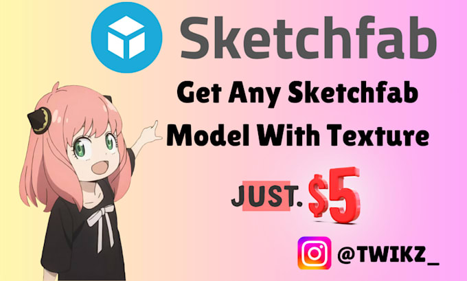 provide you any sketchfab model with texture