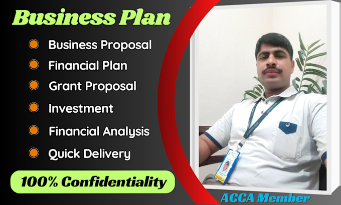 write business plan and prepare financial plan completely