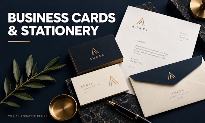 design business cards and corporate stationery
