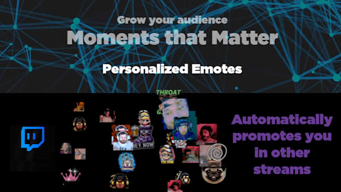design creative emotes, subscriber badges, and unique overlays