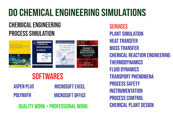 do complete chemical engineering tasks projects