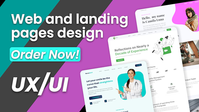 Design a figma template for a ui ux landing web page by Geraldchrist699 ...