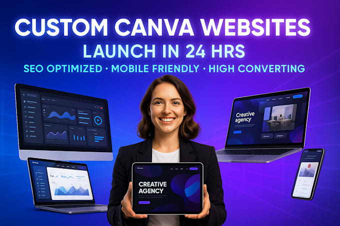 design a professional canva website for coaches consultants and solopreneurs