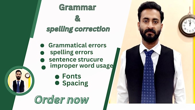 proofread, grammar check, and spell check your document
