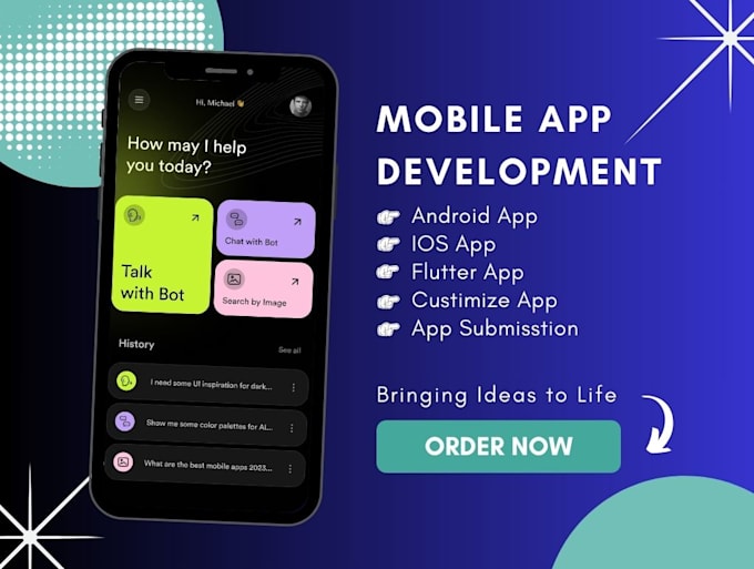 create app, android app, ios app, mobile app development