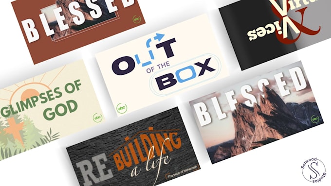 design a church sermon or series graphic