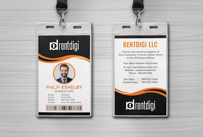 design professional id cards for you