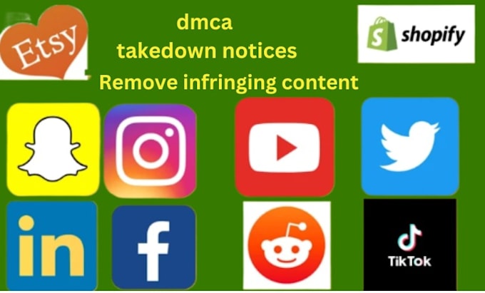 send dmca takedown notices to remove illegall leaked content