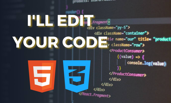 Edit your code html and css by Abigailml | Fiverr