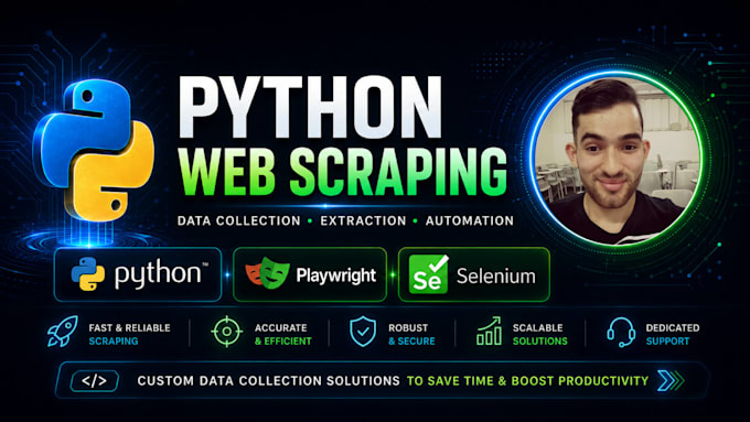 do web scraping, data mining and automation using python