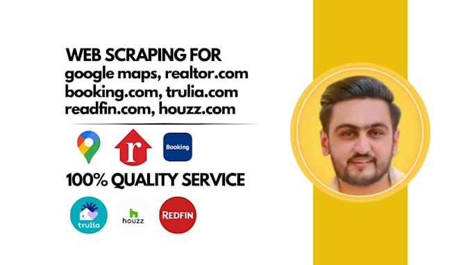 scrape realtor com, trulia, houzz, booking com data leads lists