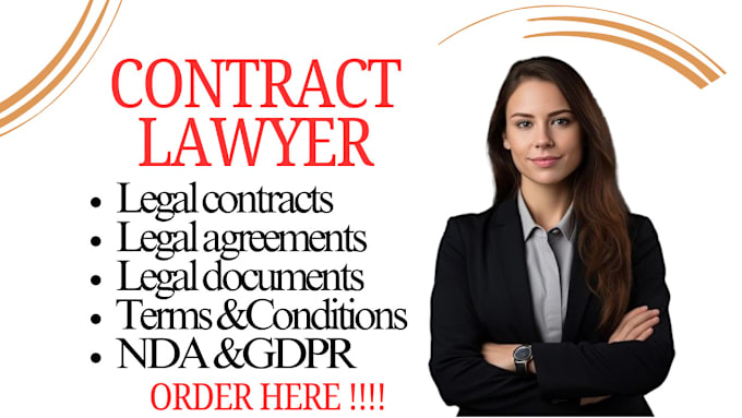 draft legal contracts, agreements and all legal documents