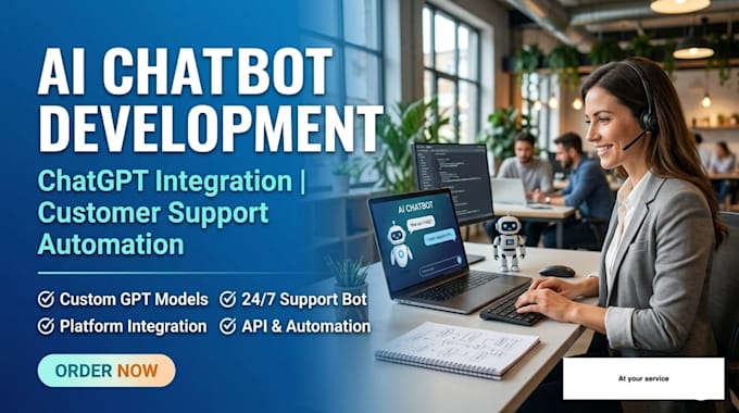 ai chatbot development, chatgpt integration, customer support automation