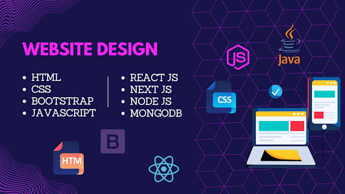 design responsive frontend website with HTML5, css3, bootstrap5 and js