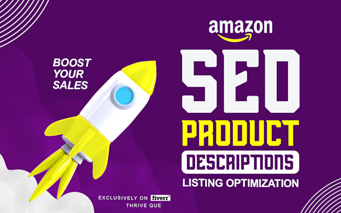 do SEO amazon listing optimization, create fba product listing description