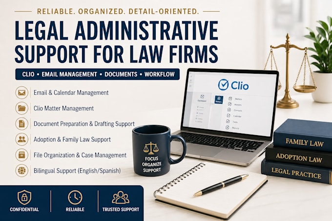 provide legal administrative support for law firms