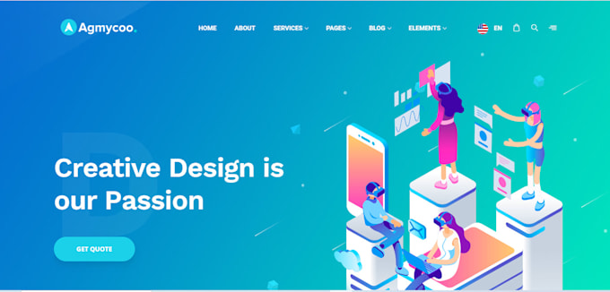 Create a responsive static website site using html css by ...