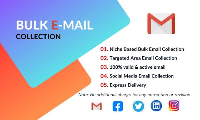 collect niche targeted bulk email for email marketing