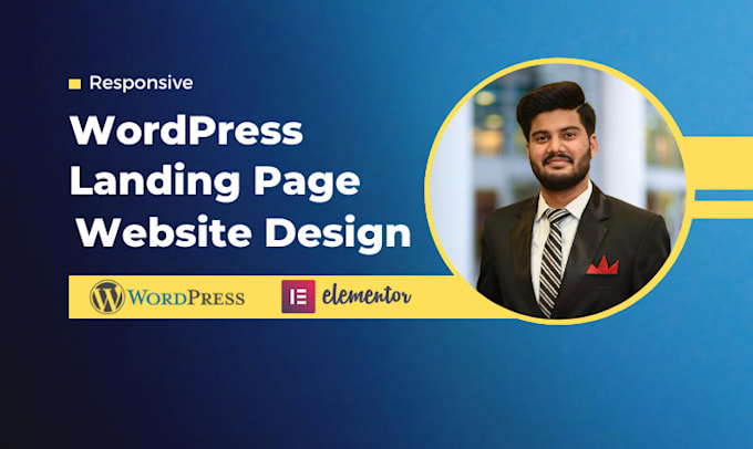 do wordpress landing page design or one page website design with elementor pro