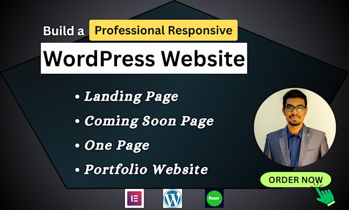 design responsive wordpress website, landing page ,one page and coming soon page
