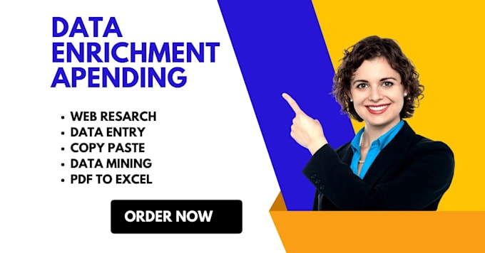 do data appending enrichment, data collection and data entry