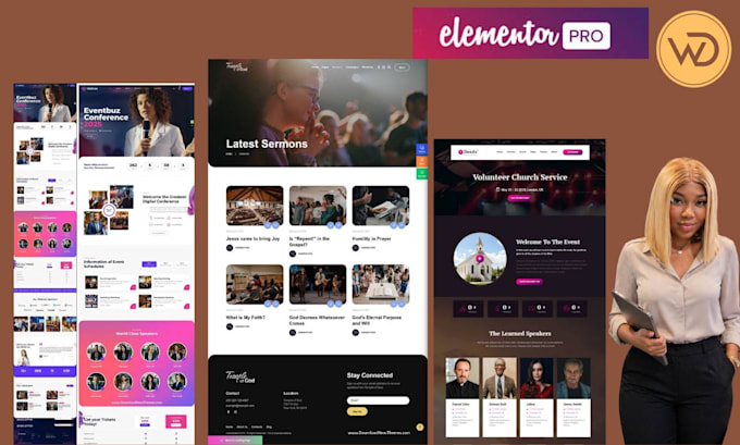 create church website, ministry, nonprofit and wordpress websites