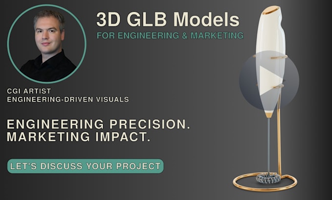 create 3d glb models for ar, shopify, amazon