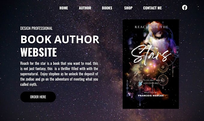 design book author website, children book website, author website
