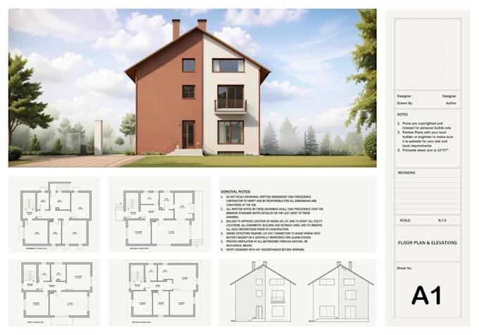 draw 2d floor plans and 3d floor plans in autocad and revit