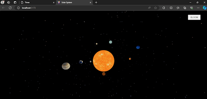 develop interactive 3d website using threejs and r3f