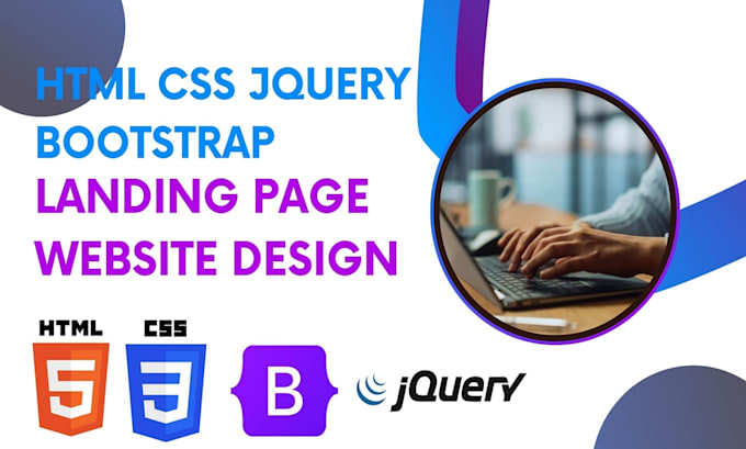 Give you a unique html css, jquery bootstrap, landing page, website ...