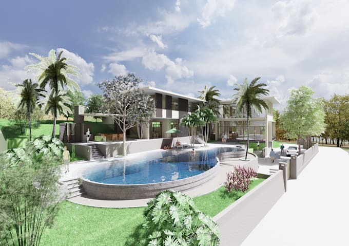 Do 3d architectural rendering , animation by Archsryp | Fiverr