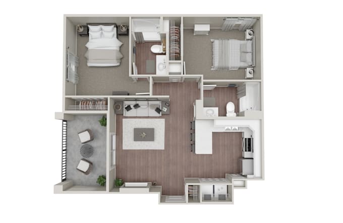 create a 3d floorplan