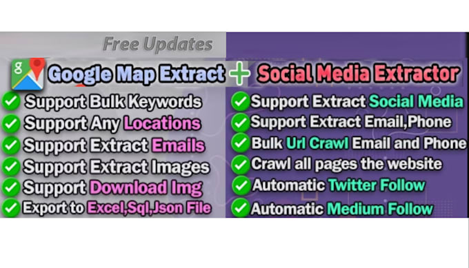 install google map extractor and social extractor on your PC