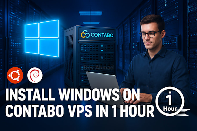 install windows on contabo vps within 1 hour