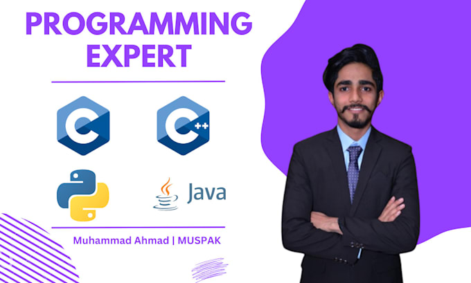 do python java, c, cpp programmer for code development projects, and task