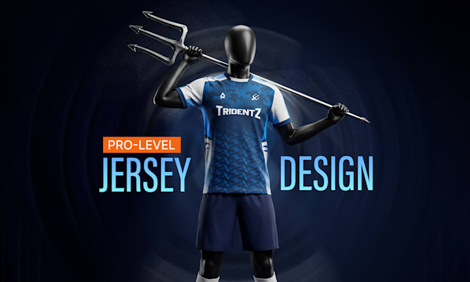 design a professional custom football or soccer jersey